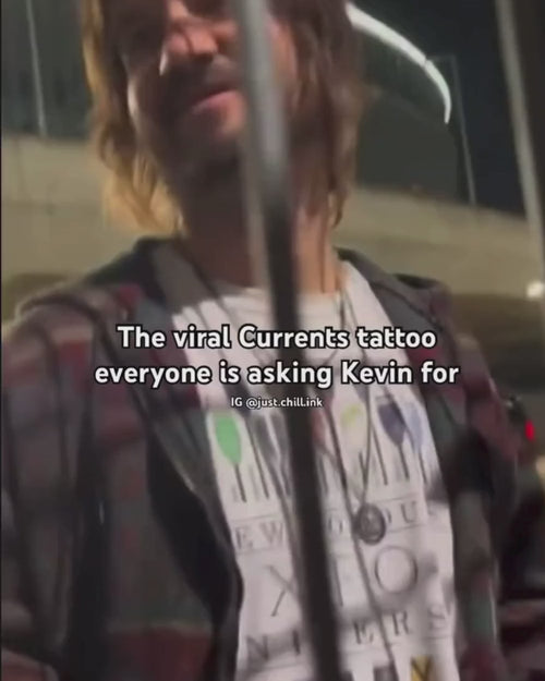 Viral Let it Happen Tame Impala tattoo in Kevin Parker's handwriting available as a temporary tattoo
